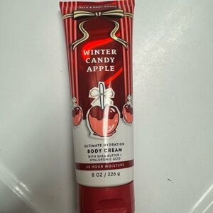 Bath & Body Works Winter Candy Apple Body Cream - Festive Red
